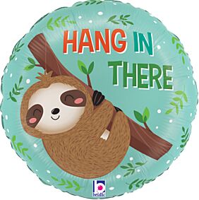 9" Hang In There Cute Sloth