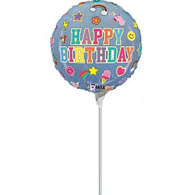 9" Birthday Denim Patches