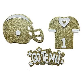 Glitter Foam Team - Gold/White