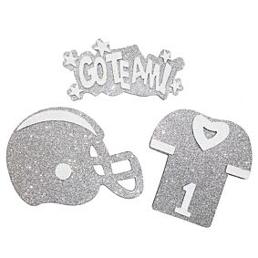 Glitter Foam Team - Silver/White