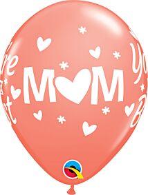 11" Qualatex Mom You're the Best Latex