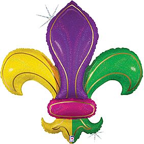 36" Colorful Fleur De Lis