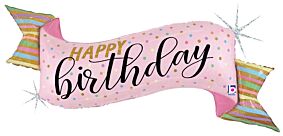 45" Pastel Birthday Banner
