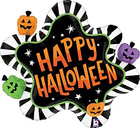 31" Halloween Striped Splat