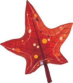 30" Fall Red Leaf