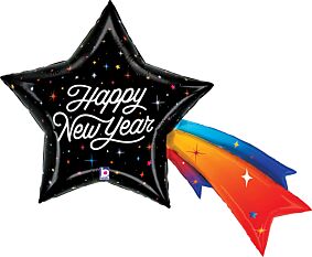 44" Happy New Year Shooting Star