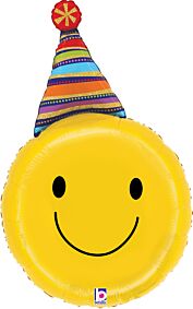 29" Party Hat Smiley Face