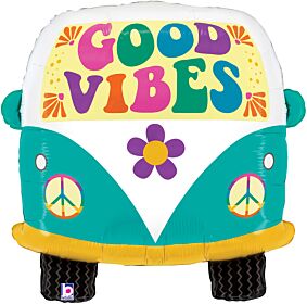 27" Groovy Good Vibes Bus