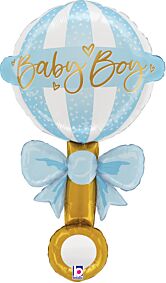 35" Satin Baby Boy Rattle