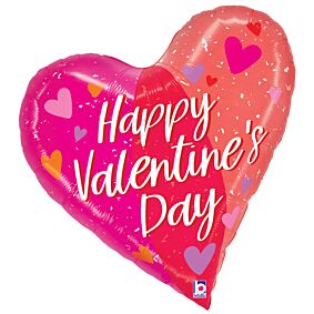 28" Valentine Two-Tone Heart