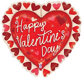 27" Valentine Frilled Heart