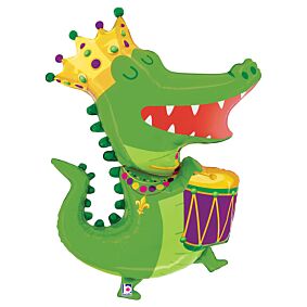 37" Mardi Gras Party Gator