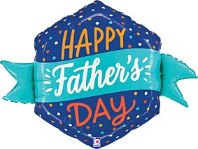 34" Fathers Day Bright Banner