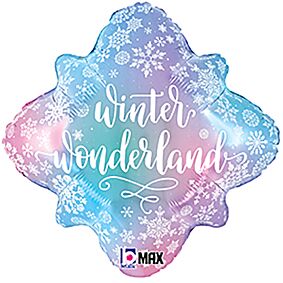 18" Snowflake Winter Wonderland
