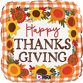 18" Thanksgiving Buffalo Plaid