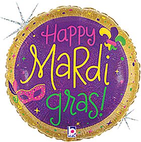 18" Colorful Mardi Gras