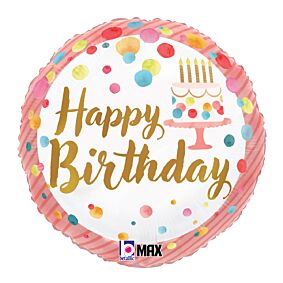 18" Satin Birthday Pink Party