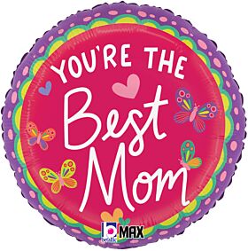 18" Best Mom Butterfly