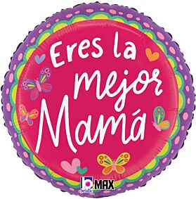 18" Mejor Mamá Mariposa