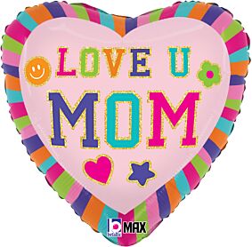 18" Love you Mom Patches