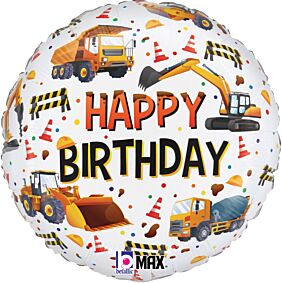 18" Construction Equipment Birthday