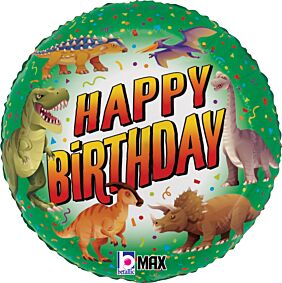 18" Happy Birthday Dinosaur