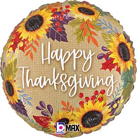 18" Sunflower Thanksgiving Leaves