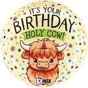 18" Highland Holy Cow Birthday