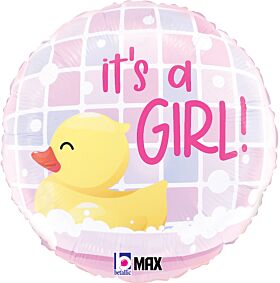 18" It's a Girl Rubber Ducky