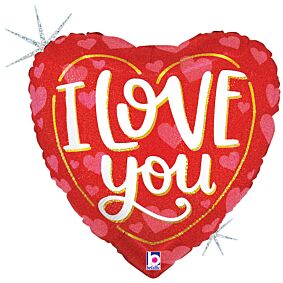 18" Love You Classic Hearts