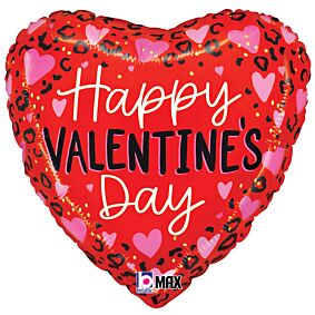 18" Valentine Cheetah Hearts