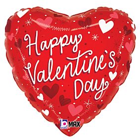 18" Valentine Striped Hearts