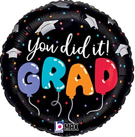 18" You Did It Grad Balloon Letters