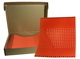 1/2" Plastic Wristband-GlowOrange