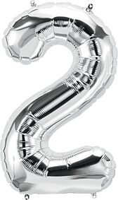 34" Number 2 - Silver