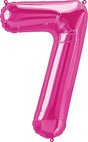 35" Number 7 - Pink