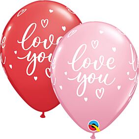 11" Love You Casual Script