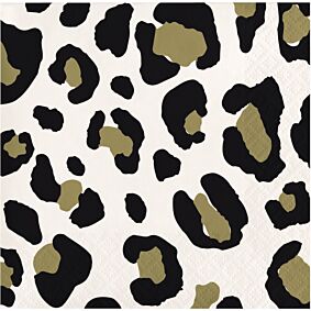 Leopard Bev Napkin 16ct