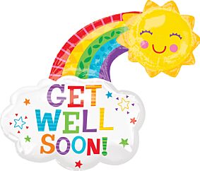 30" Get Well Happy Rainbow