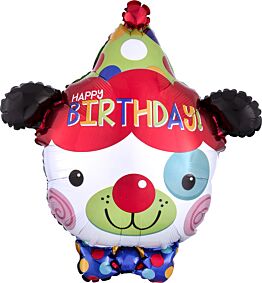 20" Happy Birthday Clown Dog