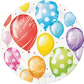 Balloon Bash - 7" Lunch Paper Plate 8ct