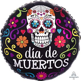 17" Colorful Dia De Muertos