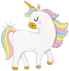 48" Pastel Unicorn Holographic