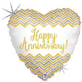 18" Chevron Anniversary Holographic