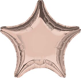 17" Rose Gold Star