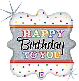 18" Candle Birthday to You Holographic