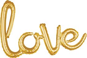 31" x 21" Phrase Love Gold Consumer Inflate