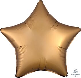 19" Satin Luxe Gold Sateen Star