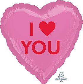 17" I Heart You Candy Heart