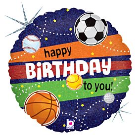 18" Sports Birthday Holographic